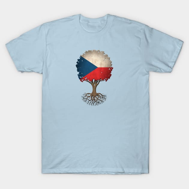 Tree of Life with Czech Flag T-Shirt by jeffbartels